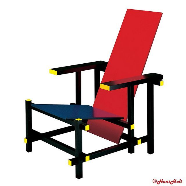 Chaise de Gerrit Rietveld moderne