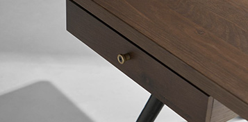 Compass Desk Double Drawer