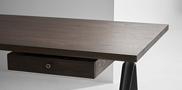 Compass Desk Single Drawer